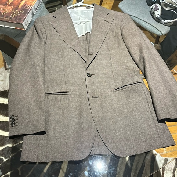 Pure wool (S130) brown sport coat - Picture 1 of 9